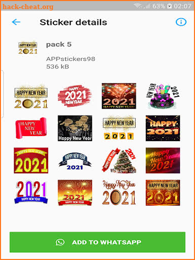 Happy New Year 2021 Stickers screenshot