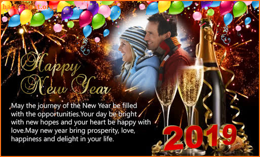 Happy New Year Photo Frame 2019 New Year Greetings screenshot