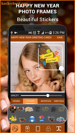 Happy New Year Photo Frame 2019 New Year Wishes 🎉 screenshot