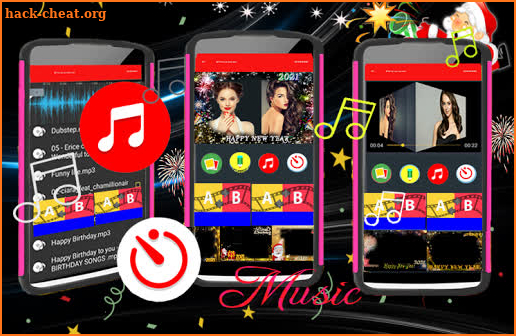 Happy New Year Photo Frames Video Maker With Song screenshot