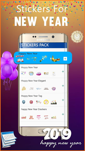 Happy New Year Sticker App For WhatsApp Stickers screenshot