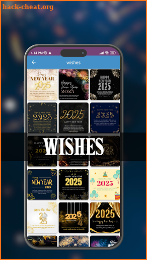 Happy New Year Wishes 2025 screenshot