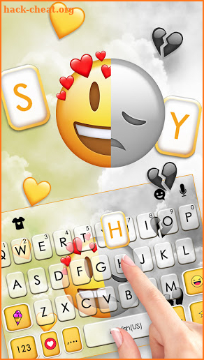 Happy Sad Emoji Keyboard Background screenshot