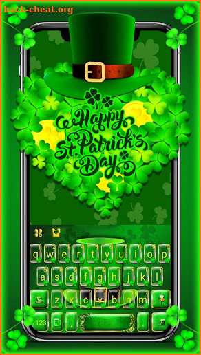 Happy St Patrick Keyboard Theme screenshot