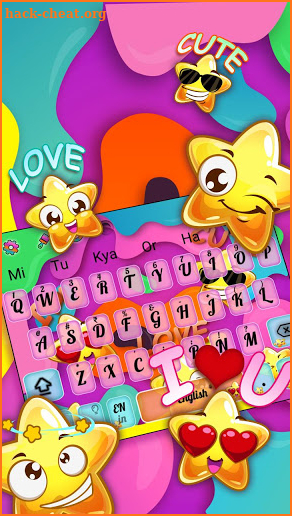 Happy Star Keyboard Stickers screenshot