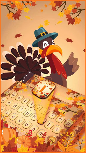 Happy Thanks Giving Day Keyboard Theme screenshot