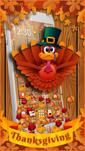 Happy Thanksgiving Gravity Theme screenshot