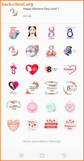 Happy Women's Day Stickers screenshot