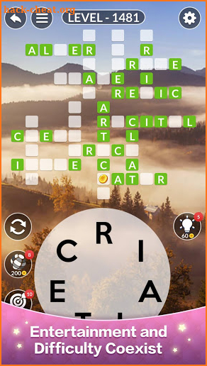 Happy Word - A crossword puzzle screenshot