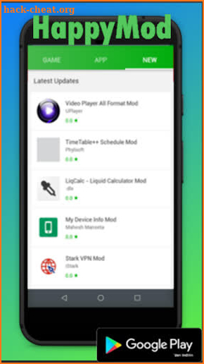 HappyMod Apps Manager screenshot
