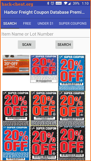 Harbor Freight Coupon Database Premium (Ad Free) screenshot