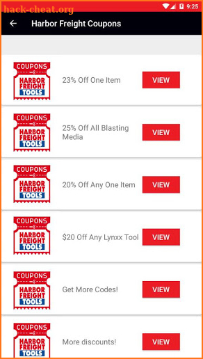 Harbor Freight  Coupons screenshot