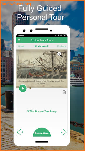 Harborwalk Boston Audio GPS Tour Guide screenshot