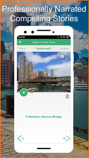 Harborwalk Boston Audio GPS Tour Guide screenshot