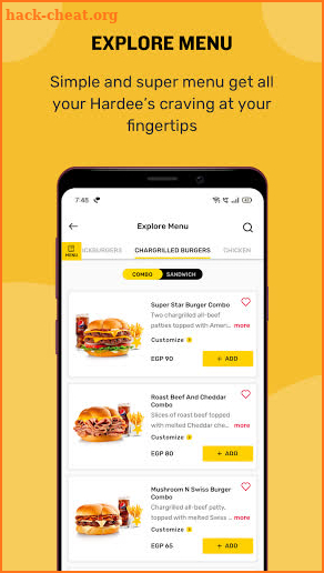 Hardee's Egypt - Burger & Sandwich Meals! screenshot