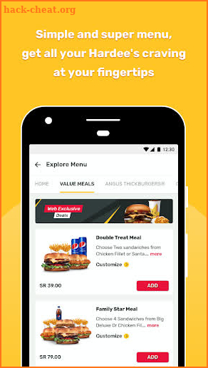 Hardee's Saudi Arabia - Burger & Sandwich Meals! screenshot