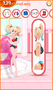 Harley Quiin Dress up pricess quinn game screenshot