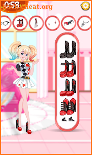 Harley Quiin Dress up pricess quinn game screenshot