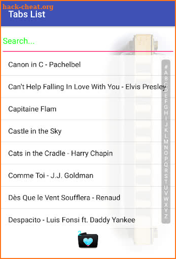 Harmonica Tabs with MIDI (audio) screenshot