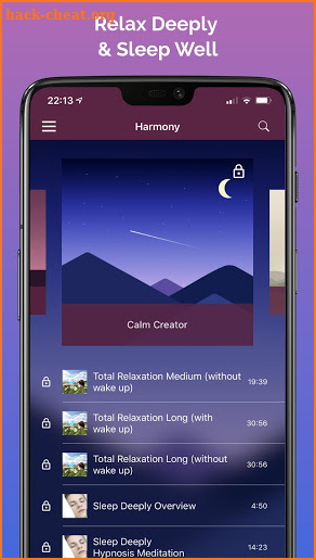 Harmony - Hypnosis Meditation screenshot