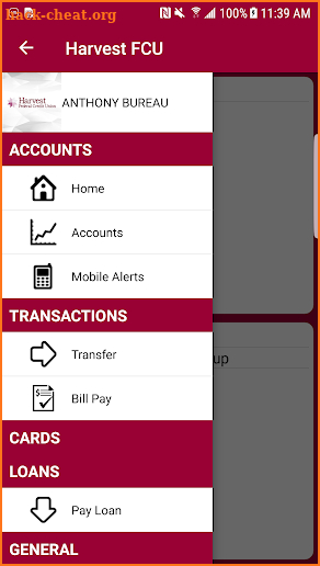 Harvest FCU Mobile screenshot