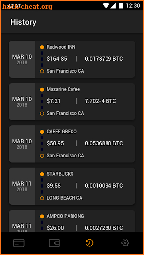 HashCard screenshot