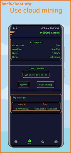 HashMiner BTC Miner server screenshot