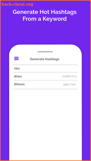 Hashtag Generator Expert for Instagram Mega Likes screenshot