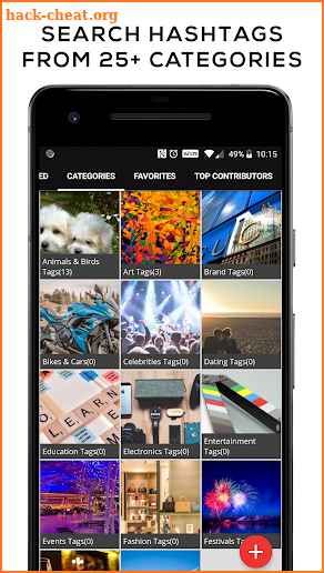 HashTags screenshot