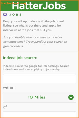 HatterJobs screenshot