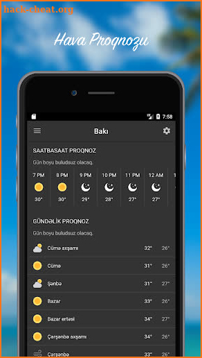 Hava Proqnozu - Azərbaycan screenshot