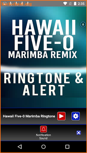 HawaII Five-O Marimba Ringtone screenshot