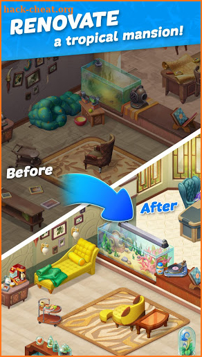 Hawaii Match-3 Mania Home Design & Matching Puzzle screenshot