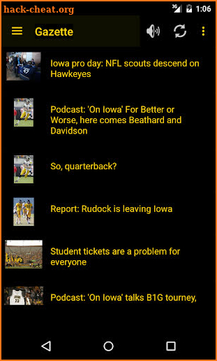 Hawkeye Football Schedule screenshot