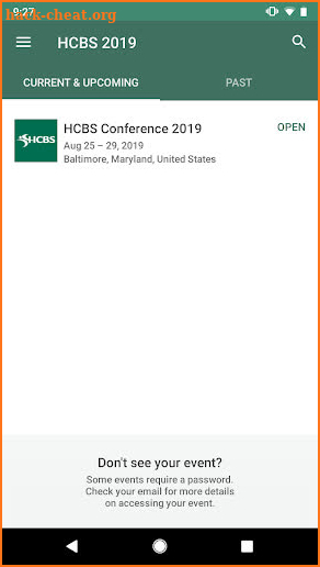 HCBS Conference 2019 screenshot