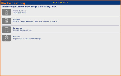 HCC Dale Mabry SGA screenshot