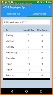 HCSS Employee App screenshot