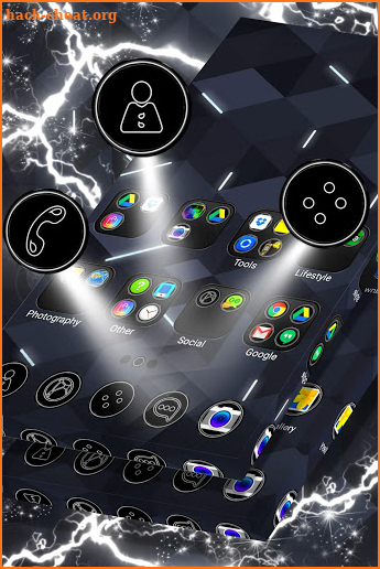 HD Black Launcher screenshot