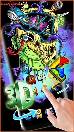 Hd Graffiti Skull Themes Live Wallpapers screenshot