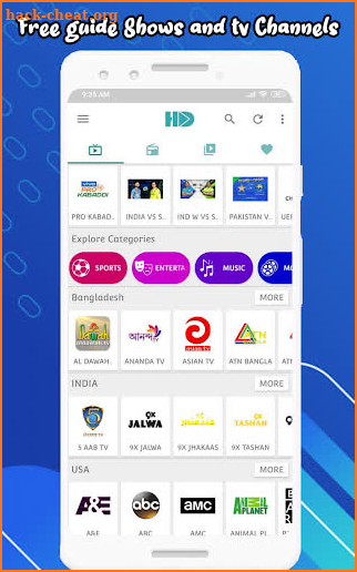 HD Streamz Cricket, Tv Shows and Movies Guide screenshot