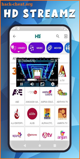 HD Streamz Live TV Shows, Cricket and Movies Guide screenshot