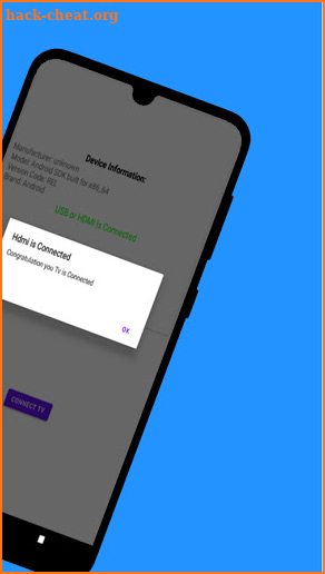 HDMI Connector Phone with TV screenshot