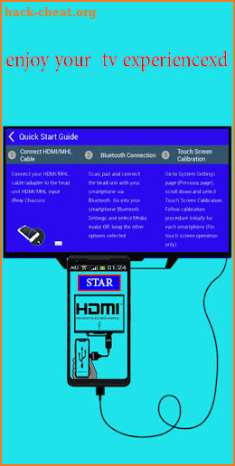 hdmi usb connector mobile screen cast mirroring tv screenshot