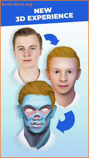 Head morph: photo warp 3D edit screenshot