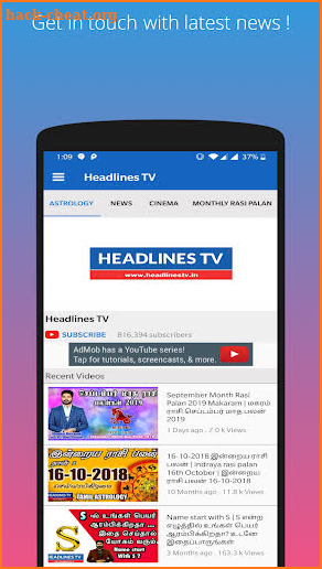 Headlines TV screenshot