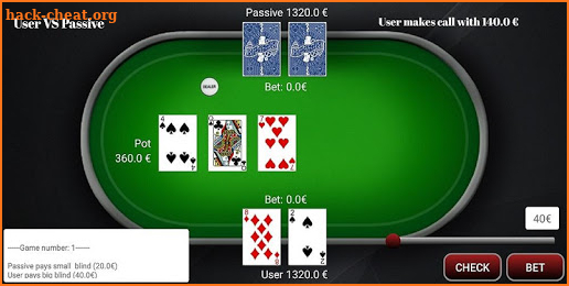 Heads-Up Texas Hold'em screenshot