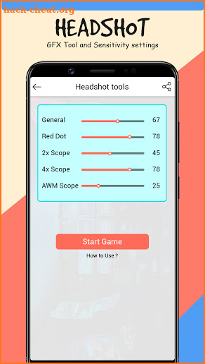 Headshot GFX Tool and Sensitivity settings Guide screenshot