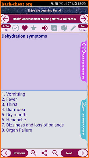 Health Assessment Nursing Exam Review Notes & Quiz screenshot