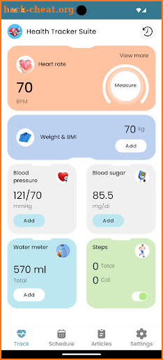 Health Blood Pressure Tracker screenshot