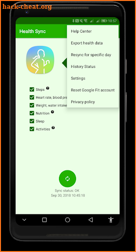 Health Sync screenshot